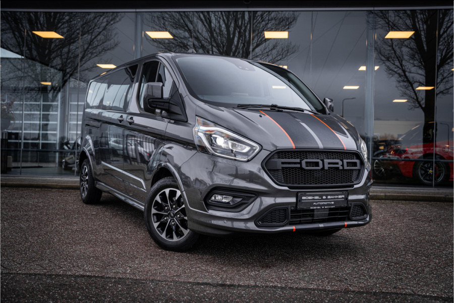 Ford Transit Custom 320 2.0 TDCI 185pk Aut. L2H1 Sport ** Dubbel Cabine ** Leer ** Trekhaak