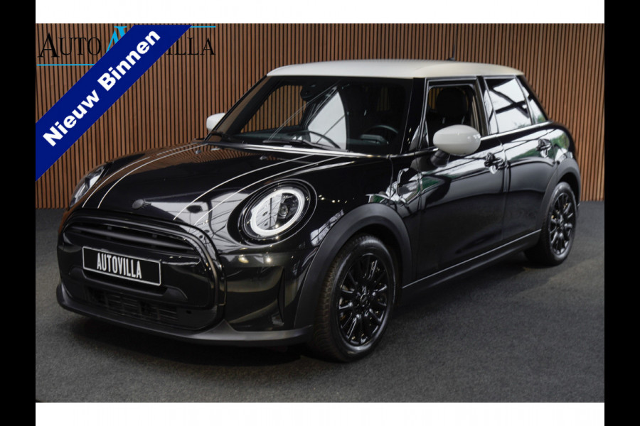 MINI Mini 1.5 Cooper Navi Leer Camera PDC Carplay Keyless Go & Entry LM velgen Zwarte binnenhemel Stoelverwarming Sportstoelen LED BTW auto!
