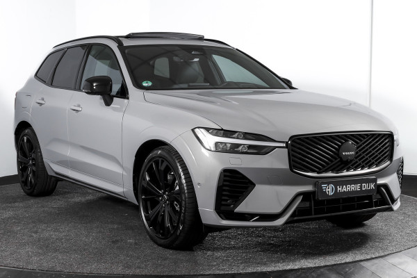 Volvo XC60 2.0 T8 Plug-in hybrid AWD Ultra Black Edition Facelift | Luchtvering | Harmon Kardon | S/K Panodak | Dig.Cockpit | Adapt.Cruise | Stoel-+Stuurverw. | 360 Camera | NAV+App.Connect | Auto.Airco | LM 21" | 5090