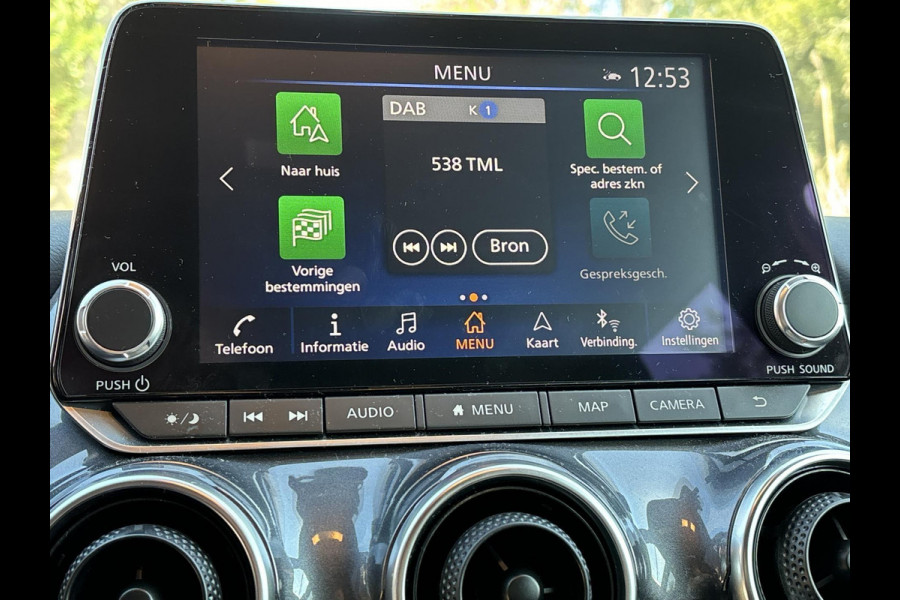 Nissan Juke 1.0 DIG-T N-Design | Half leder stof interieur | 360 graden camera | Navigatie |