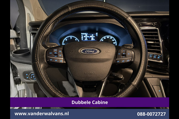 Ford Transit Custom 2.0 TDCI 130pk Automaat L2H1 Dubbele Cabine Euro6 Airco | 2x Zijdeur | 5-Zits | Navigatie | Camera LED, Cruisecontrol, Stoelverwarming, Verwarmde voorruit, Trekhaak, Parkeersensoren