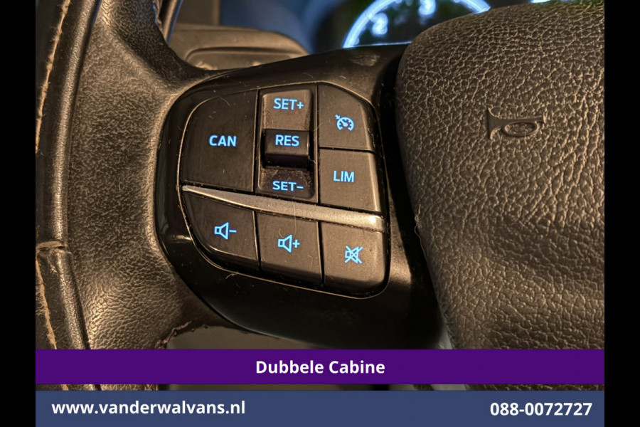 Ford Transit Custom 2.0 TDCI 130pk Automaat L2H1 Dubbele Cabine Euro6 Airco | 2x Zijdeur | 5-Zits | Navigatie | Camera LED, Cruisecontrol, Stoelverwarming, Verwarmde voorruit, Trekhaak, Parkeersensoren