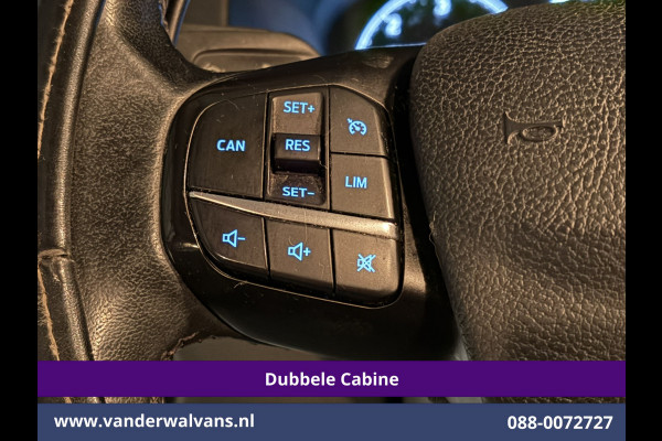 Ford Transit Custom 2.0 TDCI 130pk Automaat L2H1 Dubbele Cabine Euro6 Airco | 2x Zijdeur | 5-Zits | Navigatie | Camera LED, Cruisecontrol, Stoelverwarming, Verwarmde voorruit, Trekhaak, Parkeersensoren