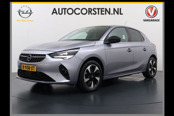 Opel CORSA-E Elegance 50kWh SOH 91% Panoramadak Adap.Cruise Warmtepomp 360°Camera Navi Ecc Apple Carplay Android Auto Pdc Lane Assist Lmv Privacy Glas Regen-Lichtsensor Led Keyless Zeer complete en keurig onderhouden Electrische Opel Corsa