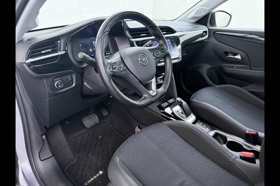 Opel CORSA-E Elegance 50kWh SOH 91% Panoramadak Adap.Cruise Warmtepomp 360°Camera Navi Ecc Apple Carplay Android Auto Pdc Lane Assist Lmv Privacy Glas Regen-Lichtsensor Led Keyless Zeer complete en keurig onderhouden Electrische Opel Corsa