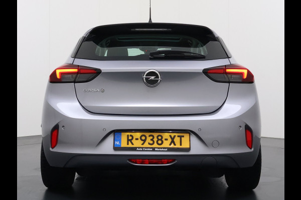 Opel CORSA-E Elegance 50kWh SOH 91% Panoramadak Adap.Cruise Warmtepomp 360°Camera Navi Ecc Apple Carplay Android Auto Pdc Lane Assist Lmv Privacy Glas Regen-Lichtsensor Led Keyless Zeer complete en keurig onderhouden Electrische Opel Corsa