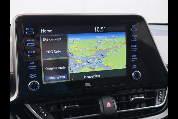 Toyota C-HR 2.0I 184PK Hybrid Automaat Leder Navi Ecc Camera Pdc JBL®-Audio Stoelverwarming Adap.Cruise Launch Edition Apple Carplay Android Auto Elek.Stoelen Lmv 18" Privacy Glas Isofix DAB Miracast™ Led Lane Assist Regen-Lichtsensor 1e Eigenaar Origineel Nederlandse Auto Dealeronderhouden