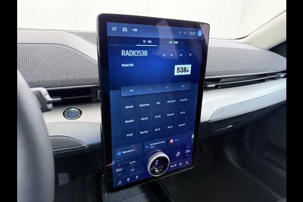 Ford Mustang Mach-E deze RWD 75kWh B&O®-Audio Panoramadak Leer+Elektr+Memory 360°Topview-Camera Adaptive Cruise Apple Carplay 18" Elektr.A-Kl DAB Lane-Assist Keyless-go Autonomous Emergency Braking 1e Eigenaar Origineel Nederlandse Auto
