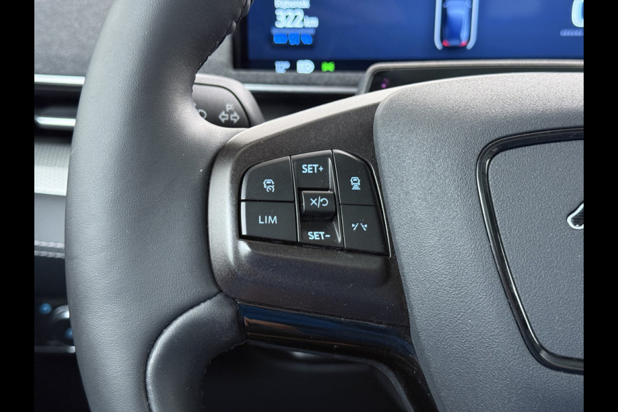 Ford Mustang Mach-E deze RWD 75kWh B&O®-Audio Panoramadak Leer+Elektr+Memory 360°Topview-Camera Adaptive Cruise Apple Carplay 18" Elektr.A-Kl DAB Lane-Assist Keyless-go Autonomous Emergency Braking 1e Eigenaar Origineel Nederlandse Auto