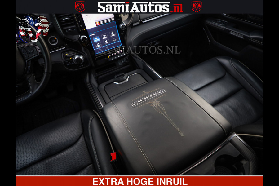 Dodge Ram 1500 LIMITED NIGHT | 5.7 V8 HEMI | HUD | MWK | LUCHTVERING | EERSTE EIGENAAR | BOM VOL ALLE OPTIES | CREW CAB DUBBELE CABINE | 5 PERSOONS | DC | 40000 KM | MEEST VOLLE RAM PICK UP |