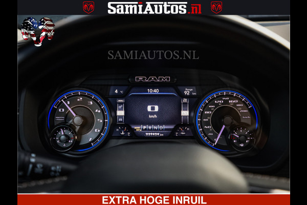Dodge Ram 1500 LIMITED NIGHT | 5.7 V8 HEMI | HUD | MWK | LUCHTVERING | EERSTE EIGENAAR | BOM VOL ALLE OPTIES | CREW CAB DUBBELE CABINE | 5 PERSOONS | DC | 40000 KM | MEEST VOLLE RAM PICK UP |