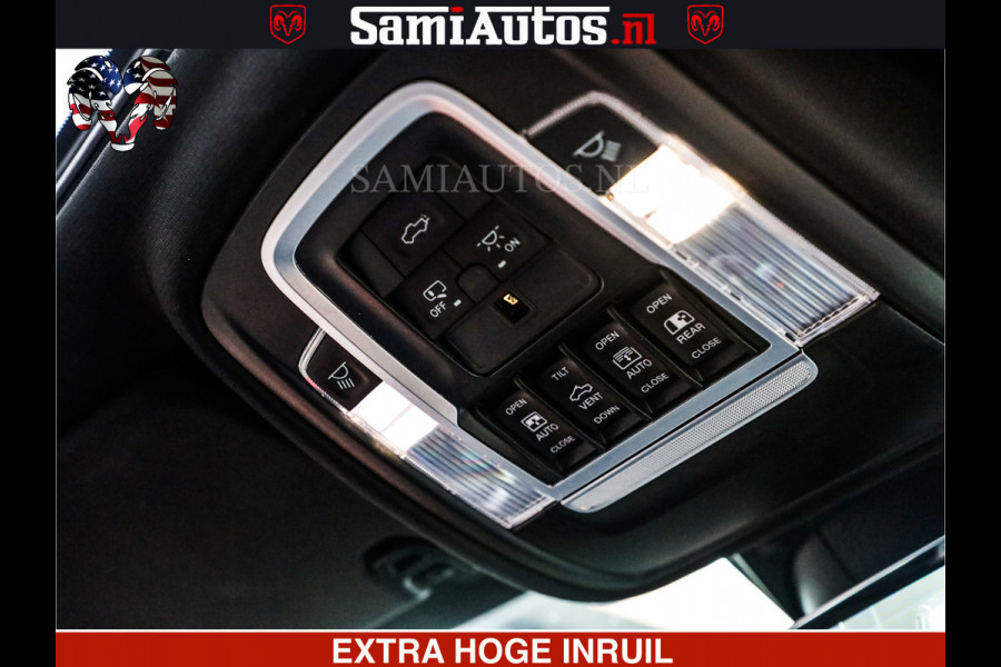 Dodge Ram 1500 LIMITED NIGHT | 5.7 V8 HEMI | HUD | MWK | LUCHTVERING | EERSTE EIGENAAR | BOM VOL ALLE OPTIES | CREW CAB DUBBELE CABINE | 5 PERSOONS | DC | 40000 KM | MEEST VOLLE RAM PICK UP |