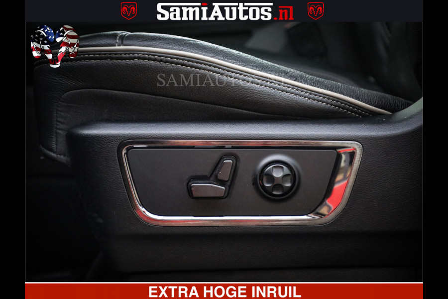 Dodge Ram 1500 LIMITED NIGHT | 5.7 V8 HEMI | HUD | MWK | LUCHTVERING | EERSTE EIGENAAR | BOM VOL ALLE OPTIES | CREW CAB DUBBELE CABINE | 5 PERSOONS | DC | 40000 KM | MEEST VOLLE RAM PICK UP |