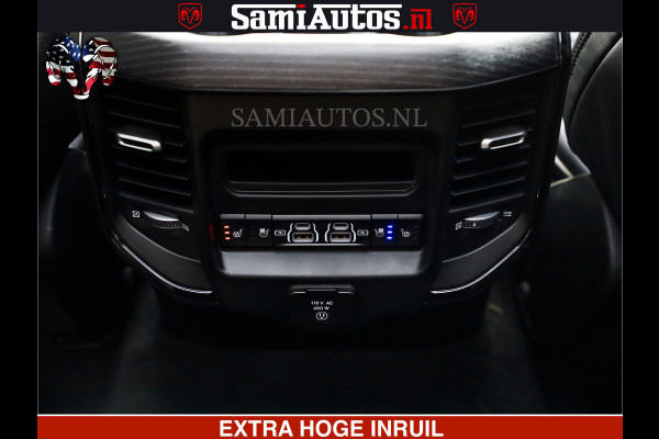 Dodge Ram 1500 LIMITED NIGHT | 5.7 V8 HEMI | HUD | MWK | LUCHTVERING | EERSTE EIGENAAR | BOM VOL ALLE OPTIES | CREW CAB DUBBELE CABINE | 5 PERSOONS | DC | 40000 KM | MEEST VOLLE RAM PICK UP |
