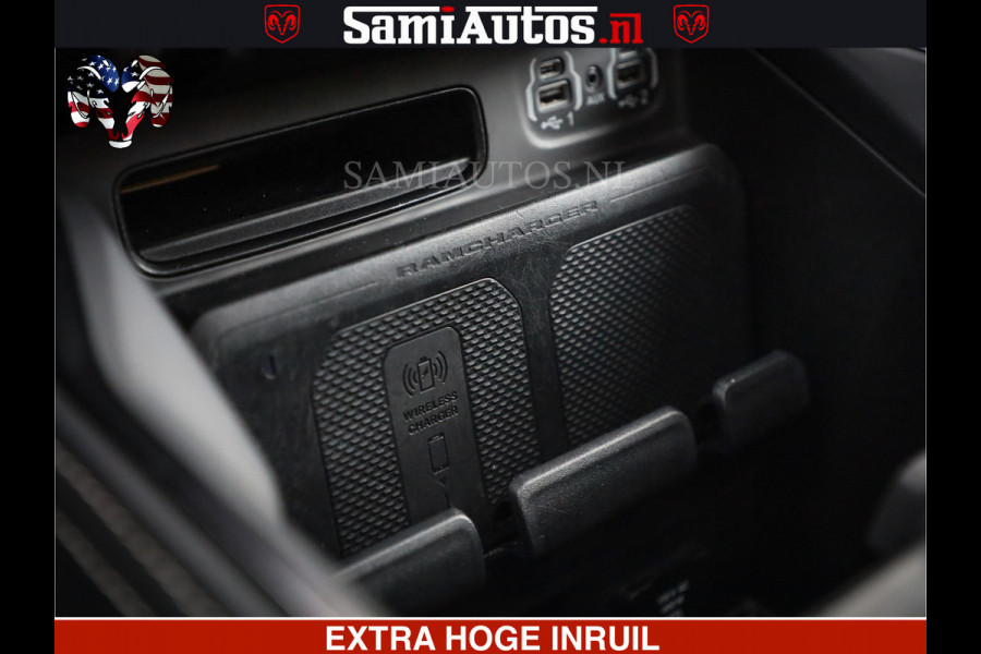 Dodge Ram 1500 LIMITED NIGHT | 5.7 V8 HEMI | HUD | MWK | LUCHTVERING | EERSTE EIGENAAR | BOM VOL ALLE OPTIES | CREW CAB DUBBELE CABINE | 5 PERSOONS | DC | 40000 KM | MEEST VOLLE RAM PICK UP |