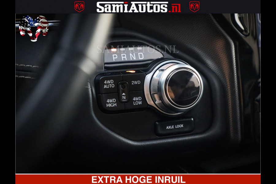 Dodge Ram 1500 LIMITED NIGHT | 5.7 V8 HEMI | HUD | MWK | LUCHTVERING | EERSTE EIGENAAR | BOM VOL ALLE OPTIES | CREW CAB DUBBELE CABINE | 5 PERSOONS | DC | 40000 KM | MEEST VOLLE RAM PICK UP |