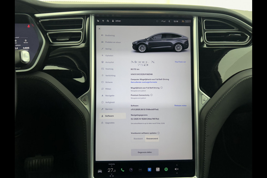 Tesla Model X 75D Base [ 7-Pers. ] Aut. *PANO-WINDOW | AUTOPILOT | LEATHER | TOPVIEW | NAVI-FULLMAP | FULL-LED | AIRSUSPENSION | DIGI-COCKPIT | KEYLESS | CAMERA | DAB+ | HEATED-COMFORTSEATS | 20''ALU*