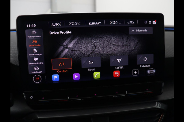 CUPRA Leon 1.4 e-Hybrid VZ Business | 245pk | Origineel NL | Trekhaak | Stuurverwarming |  Carplay | Adaptive cruise | Sfeerverlichting | Navigatie | Parkeerhulp | Keyless | PHEV | Plug In