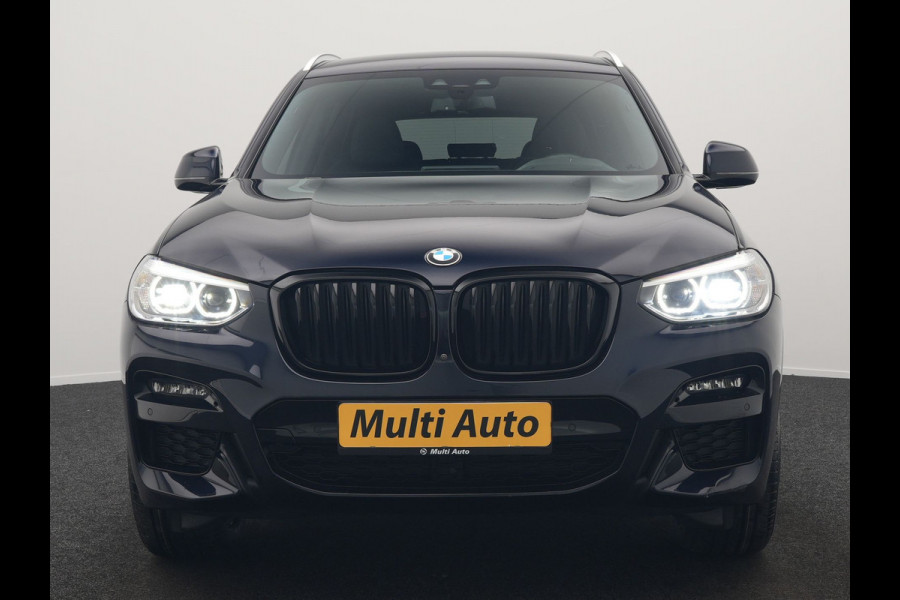 BMW X3 xDrive30e M Sport Plug In Hybrid 293pk Dealer O.H. PHEV | Head Up | 360 Camera | Lederen Sportstoelen Verwarmd | Sfeerverlichting | Keyless | Blis | Virtual | Navigatie | DAB | Cruise Control | Carbon Schwarz Metallic |