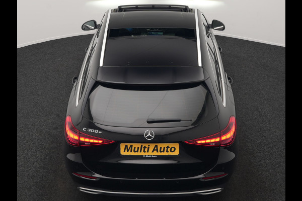 Mercedes-Benz C-Klasse Estate 300 e Avantgarde Plug In Hybrid 313pk Dealer O.H. PHEV | Panodak | 360 Camera | Lederen Sportstoelen & Stuur Verwarmd | Sfeerverlichting | Apple Carplay | Blis | Navigatie | Cruise Control | Virtual | DAB |