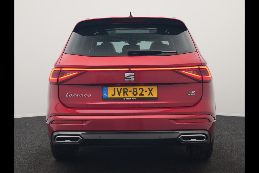 Seat Tarraco 1.4 TSI e-Hybrid FR Plug In Hybrid 245pk PHEV | Trekhaak Af Fabriek | Panodak | Adaptive Cruise | 360 Camera | Alcantara Sportstoelen Memory & Verwarmd | Sfeerverlichting | Stuur Verwarmd | Apple Carplay | Keyless | Blis | D