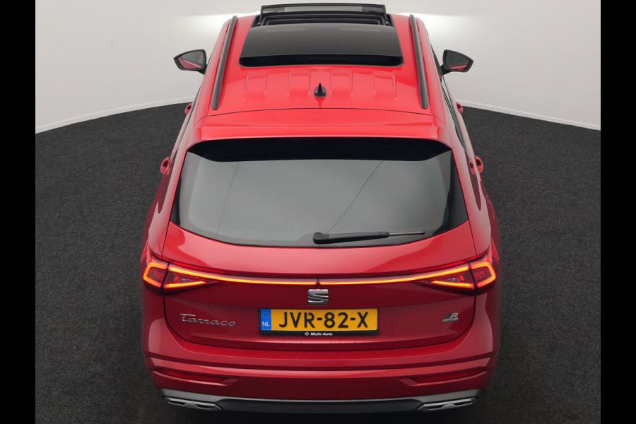 Seat Tarraco 1.4 TSI e-Hybrid FR Plug In Hybrid 245pk PHEV | Trekhaak Af Fabriek | Panodak | Adaptive Cruise | 360 Camera | Alcantara Sportstoelen Memory & Verwarmd | Sfeerverlichting | Stuur Verwarmd | Apple Carplay | Keyless | Blis | D