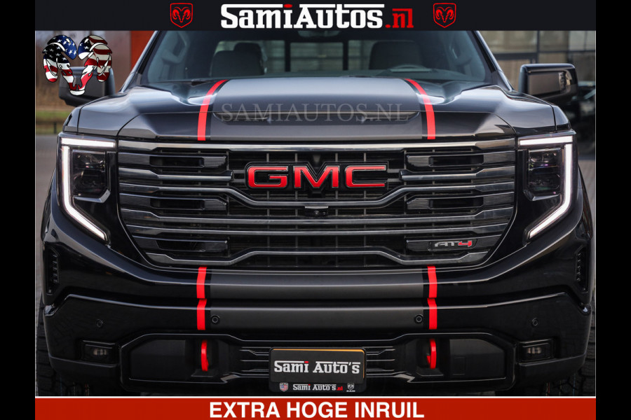 GMC Sierra AT4 6.2 V8 | VIRTUAL COCKPIT | BOM VOL | DC | LPG | RAM DEALER NEDERLAND | Dubbele Cabine met Royale 5 Zitplaatsen | BPM vrij | Nu Leverbaar uit Voorraad | Voorraad Nr 238940 |