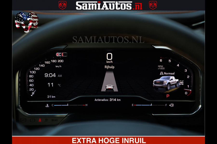 GMC Sierra AT4 6.2 V8 | VIRTUAL COCKPIT | BOM VOL | DC | LPG | RAM DEALER NEDERLAND | Dubbele Cabine met Royale 5 Zitplaatsen | BPM vrij | Nu Leverbaar uit Voorraad | Voorraad Nr 238940 |