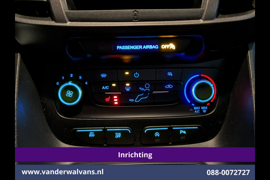 Ford Transit Connect 1.5 EcoBlue 120pk L2H1 Inrichting Euro6 Airco | 3-Zits | Camera | Navigatie | Cruisecontrol | Android Auto Stoelverwarming, Verwarmde voorruit, 1500kg Trekhaak, Parkeersensoren, Bijrijdersbank