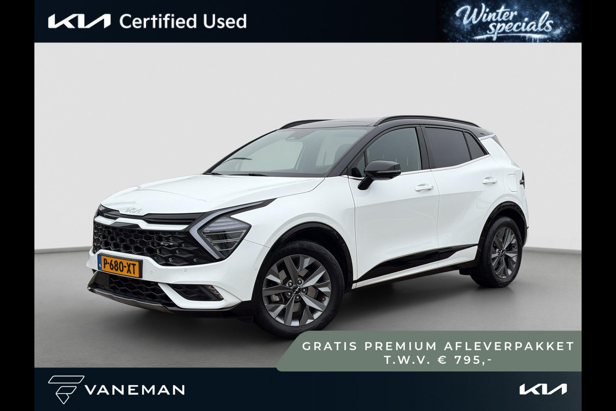 Kia Sportage 1.6 T-GDi Hybrid GT-PlusLine 360 Camera | Harman/Kardon | 19” Velgen | Leder | Panoramadak | Navi | Stoelverkoeling | Clima | Key-Less | Stuur-/Stoelverwarming | Cruise | LED |