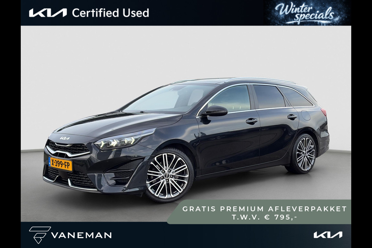 Kia Ceed Sportswagon 1.5 T-GDi GT-PlusLine Automaat | Panoramadak | Leder/Alcantara | Camera | Navi | Stuur-/Stoelverwarming | 18” Velgen | Clima | Key-Less | PDC | Cruise | LED |