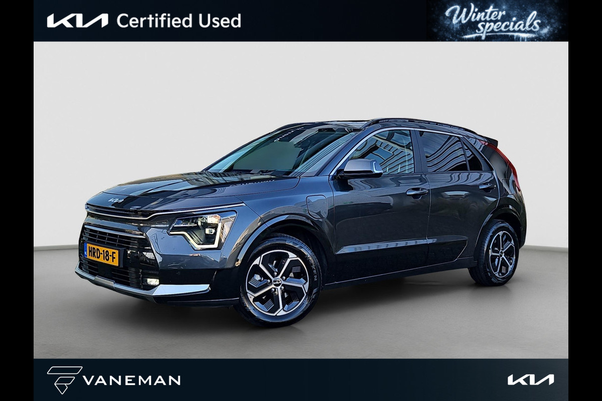 Kia Niro 1.6 GDi PHEV DynamicPlusLine | HUD | Leder | Stoel- en Stuurverwarming | Adapt. Cruise | Schuif/Kanteldak | Elektr. Achterklep |