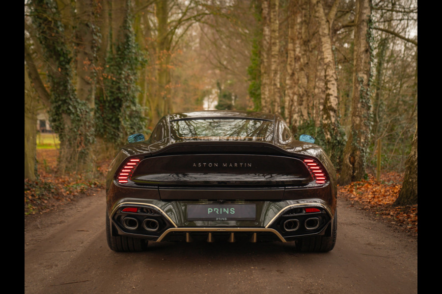 Aston Martin Vanquish | Minotaur Green | Bronze dreamlines | Carbon interior | Stoelventilatie