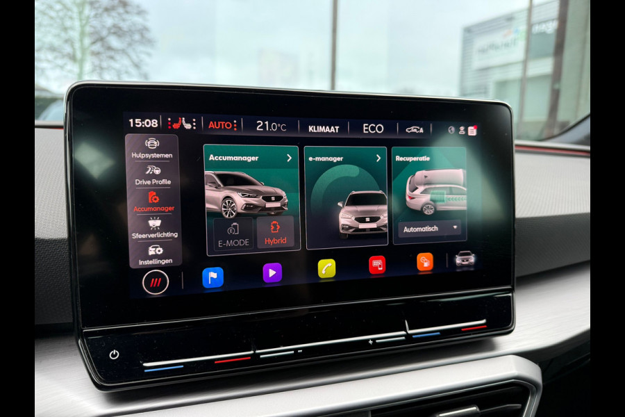 Seat Leon Sportstourer 1.4 TSI eHybrid PHEV FR - Leder - Navi - Trekhaak - Climate - Virt.Cockpit