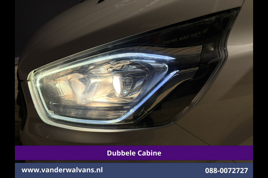 Ford Transit Custom 2.0 TDCI 130pk Automaat L2H1 Dubbele Cabine Inrichting Euro6 Airco | 5-Zits | Navigatie | LED Cruisecontrol, Stoelverwarming, Verwarmde Voorruit, Trekhaak, Parkeersensoren