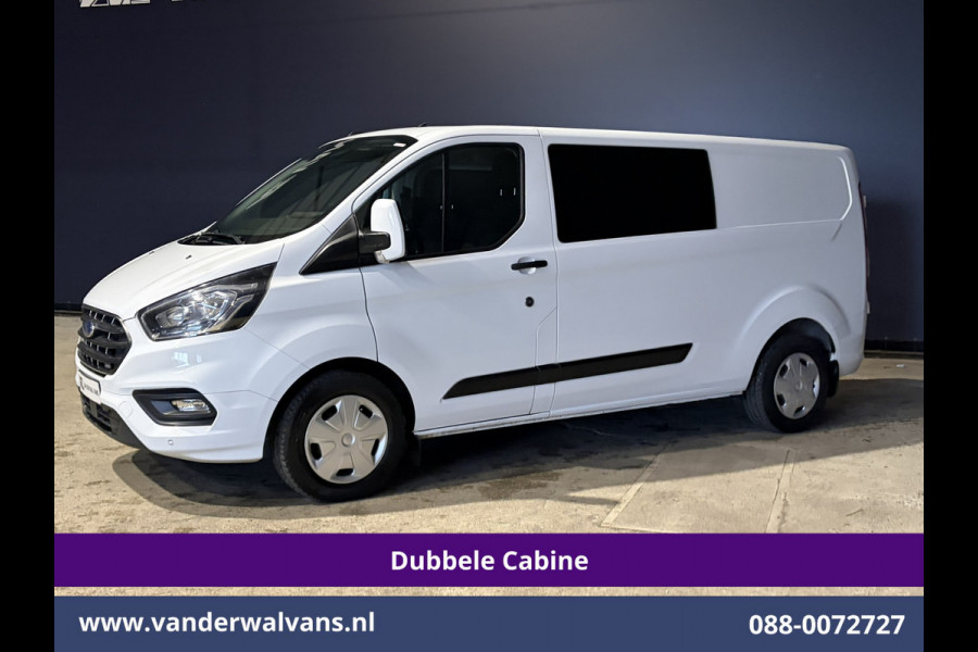 Ford Transit Custom 2.0 TDCI 130pk Automaat L2H1 Dubbele Cabine Inrichting Euro6 Airco | 5-Zits | Navigatie | LED Cruisecontrol, Stoelverwarming, Verwarmde Voorruit, Trekhaak, Parkeersensoren