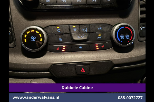 Ford Transit Custom 2.0 TDCI 130pk Automaat L2H1 Dubbele Cabine Inrichting Euro6 Airco | 5-Zits | Navigatie | LED Cruisecontrol, Stoelverwarming, Verwarmde Voorruit, Trekhaak, Parkeersensoren