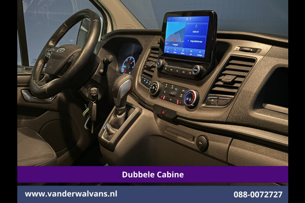 Ford Transit Custom 2.0 TDCI 130pk Automaat L2H1 Dubbele Cabine Inrichting Euro6 Airco | 5-Zits | Navigatie | LED Cruisecontrol, Stoelverwarming, Verwarmde Voorruit, Trekhaak, Parkeersensoren