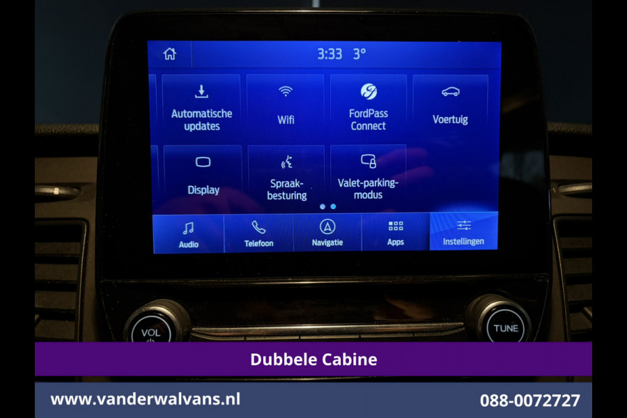 Ford Transit Custom 2.0 TDCI 130pk Automaat L2H1 Dubbele Cabine Inrichting Euro6 Airco | 5-Zits | Navigatie | LED Cruisecontrol, Stoelverwarming, Verwarmde Voorruit, Trekhaak, Parkeersensoren