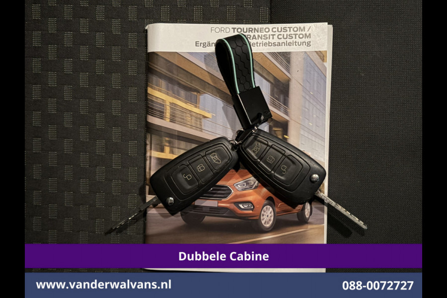 Ford Transit Custom 2.0 TDCI 130pk Automaat L2H1 Dubbele Cabine Inrichting Euro6 Airco | 5-Zits | Navigatie | LED Cruisecontrol, Stoelverwarming, Verwarmde Voorruit, Trekhaak, Parkeersensoren