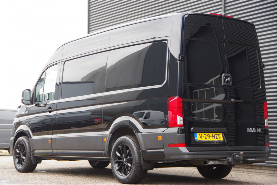 MAN TGE 3.180 35 2.0 L3H3 3-ZITS, 177PK AUT. TREKHAAK, LEDER, CAMERA, CRUISE, GEVEERDE ERGO COMFORT STOEL, AIRCO, MISTLAMPEN