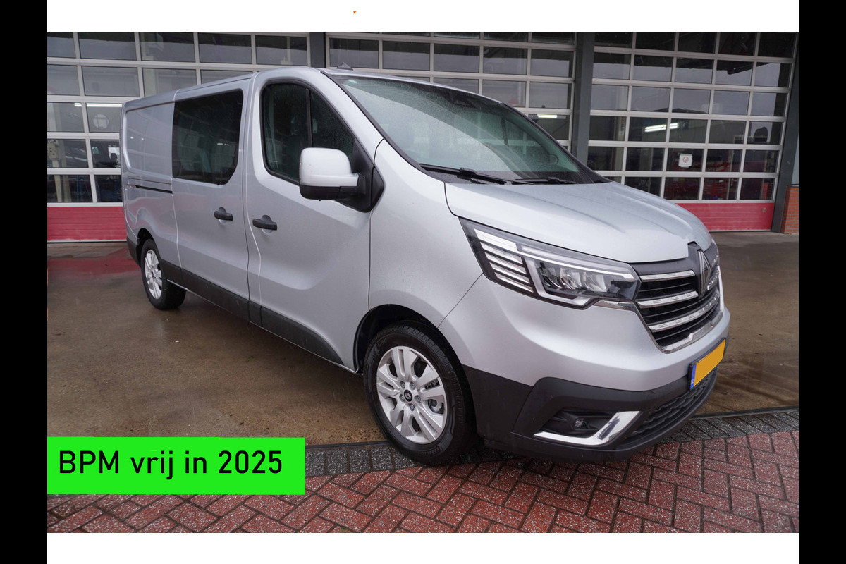 Renault Trafic 2.0 Blue dCi 130PK T29 L2H1 Advance Dubbelcabine nr.V154 | Airco | Cruise | Camera |Trekhaak | Apple CP- Android auto | 17"LM Velgen
