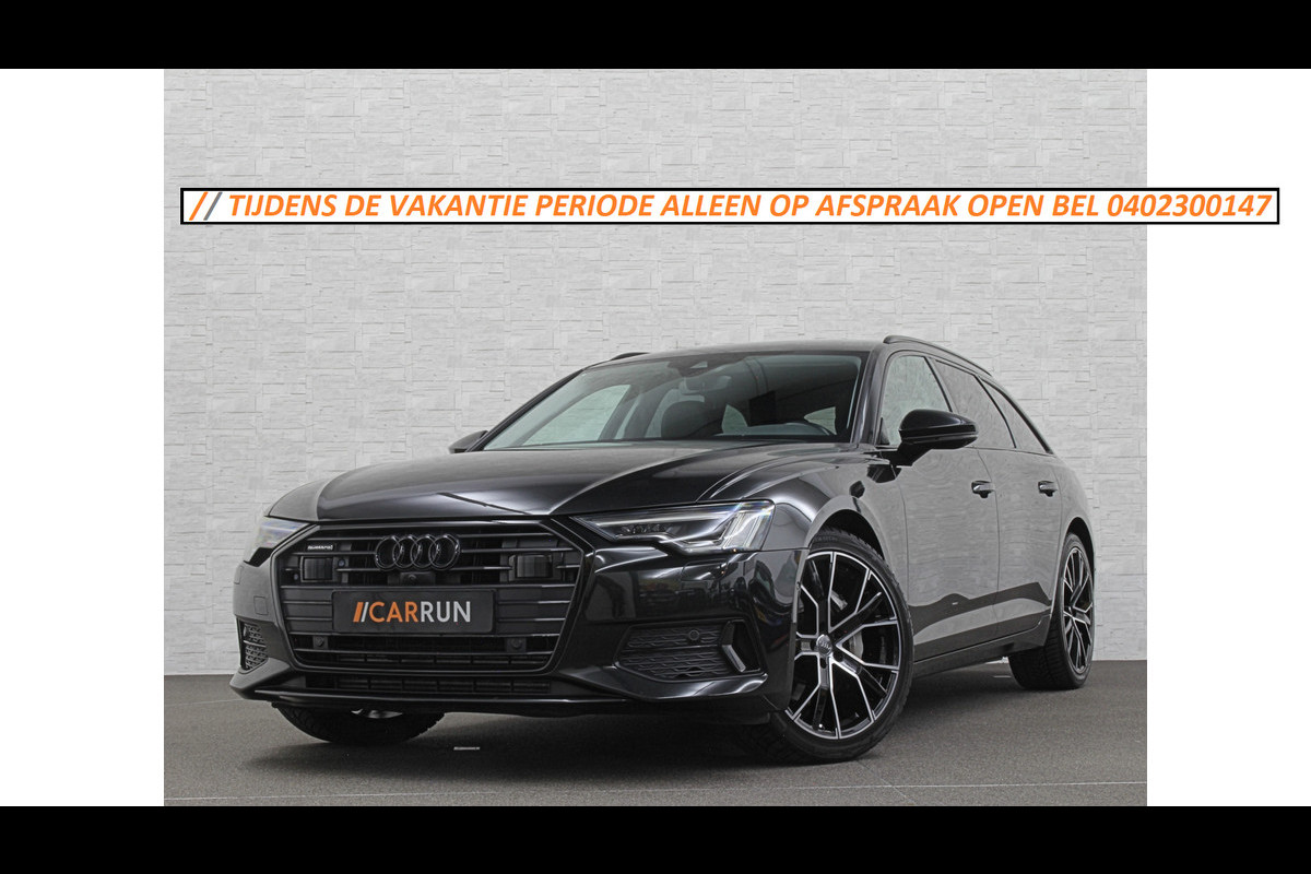 Audi A6 Avant 50 TDI Quattro | 360 Camera | ACC | Leder | Trekhaak | Stuurverwarming | LED | 20'' | Virtual-Cockpit | Carplay | Getint Glas | Sportstoelen | Stoelverwarming |