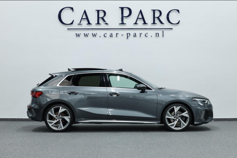 Audi A3 Sportback 35 TFSI S edition S-LINE/LED/VIRTUAL/PANO/HALF LEDER+S.VERWARMING/LMV/CAM/LINE/ACC/ECC/12 MDN GARANTIE!