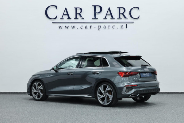 Audi A3 Sportback 35 TFSI S edition S-LINE/LED/VIRTUAL/PANO/HALF LEDER+S.VERWARMING/LMV/CAM/LINE/ACC/ECC/12 MDN GARANTIE!
