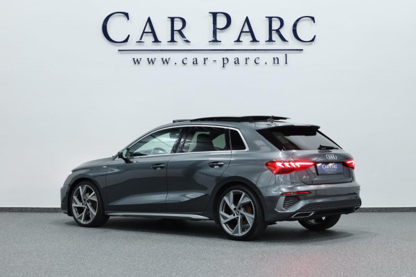 Audi A3 Sportback 35 TFSI S edition S-LINE/LED/VIRTUAL/PANO/HALF LEDER+S.VERWARMING/LMV/CAM/LINE/ACC/ECC/12 MDN GARANTIE!