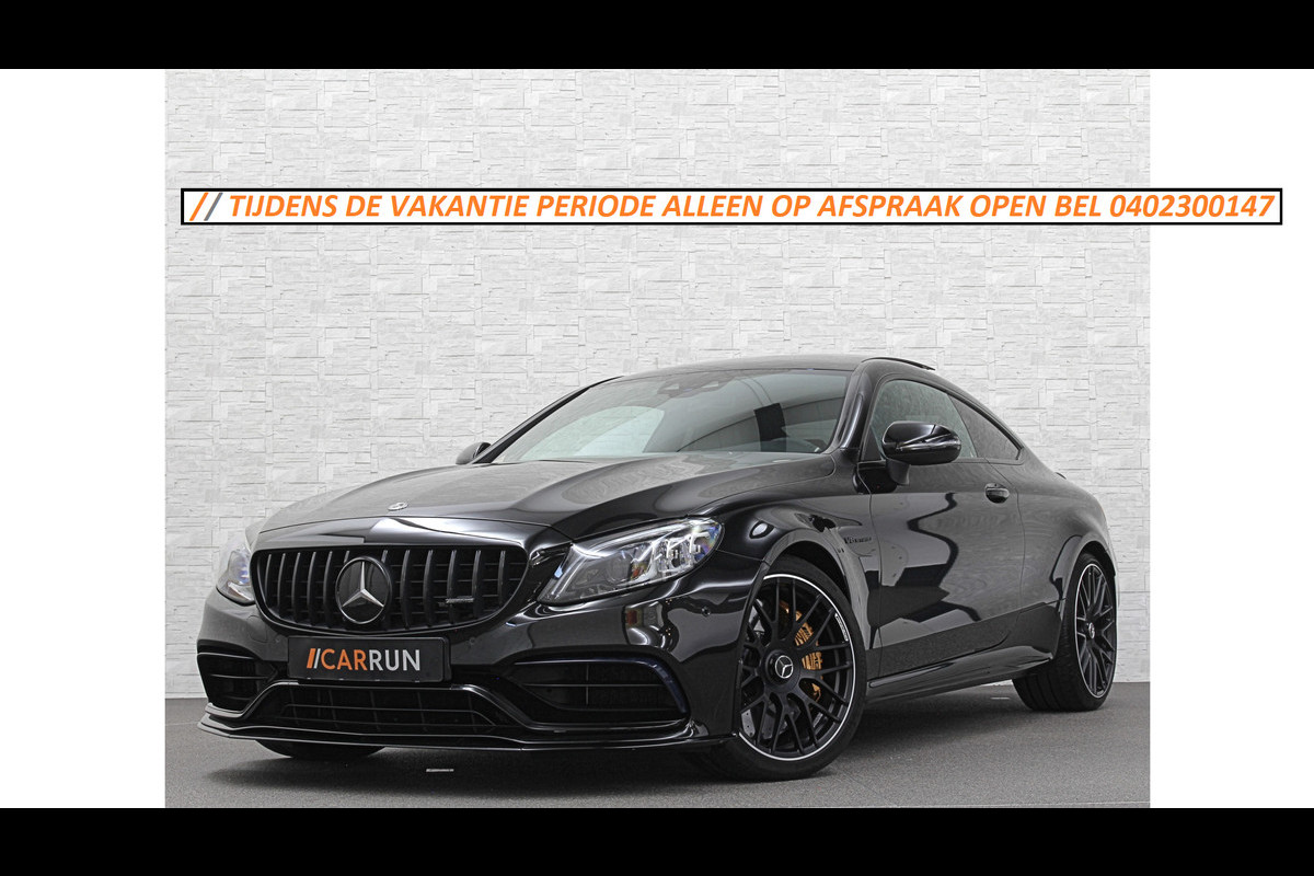 Mercedes-Benz C-Klasse Coupé 63 S AMG | Keramisch | Schaalstoelen | AMG Driver's Package | Aero-Pakket | Panorama | Burmester | Multi-Beam LED | Memory | ACC | Rij-Assistentie Pakket | Keyless-Go | Sfeerverlichting | Carplay |