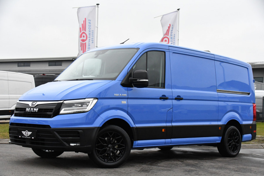 MAN TGE 2.0 L3H2 PB Edition Adaptieve Cruise, Camera, Carplay, LED, 2 x Schuifdeur, Trekhaak, multimedia, 140pk, Automaat, Uniek!