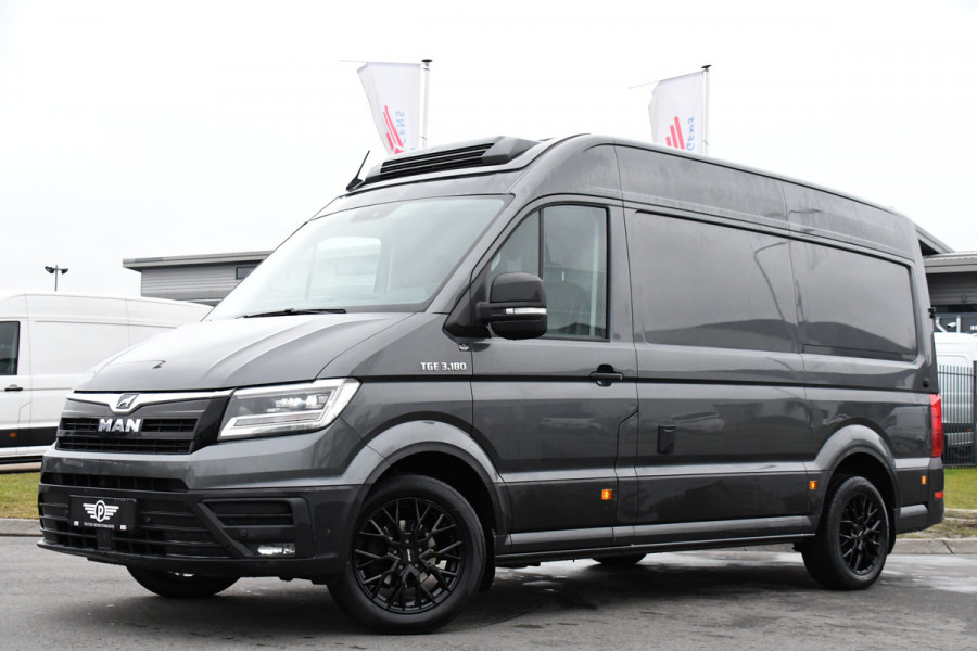 MAN TGE 3.180 35 2.0 L3H3 PB Edition Koel / Vrieswagen Adaptieve Cruise, Camera, Carplay, Nachtkoeling, LED, Leder, Trekhaak, 177pk, Clima, Mulitmedia, Uniek! Koelwagen, Vrieswagen, Vriesauto, Koelauto, Koel, Vries