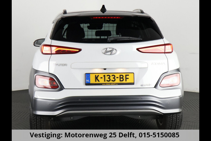 Hyundai Kona PREMIUM EV 64 KWH 1e EIG ACCU 92% GARANTIE 10-2030 BEREIK 466 KM ! LEDER. STUUR/STOEL VERWARMING.DODE HOEK DETECTIE